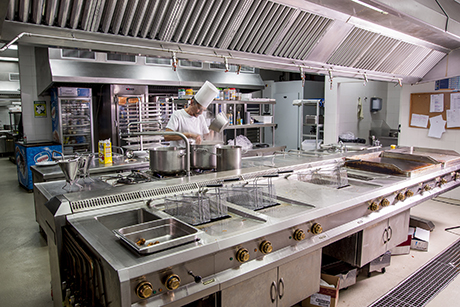 Cocinas del restaurante.