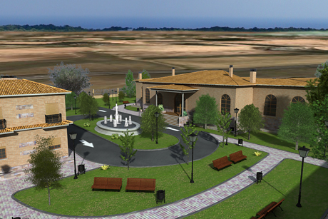 Infografia de los jardines.