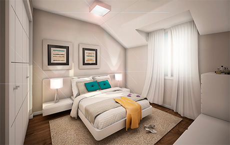 Modelo Villa, vista dormitorio