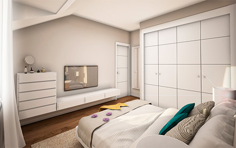 Modelo Villa, vista dormitorio