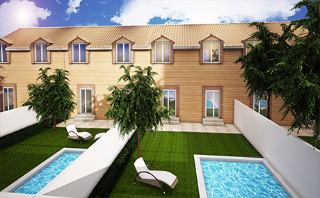 Modelo Villa,fachada trasera