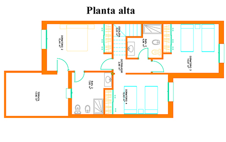 Plano planta alta