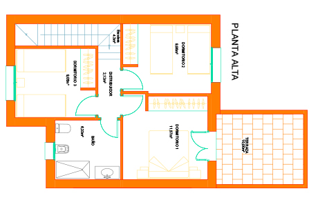 plano de planta alta