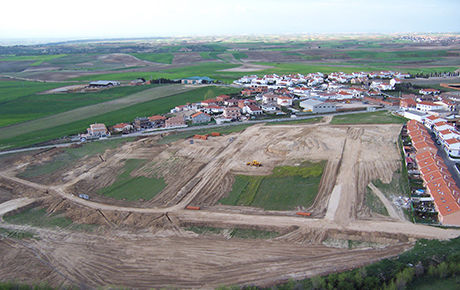 Movimiento de tierras en El Mirador de Gredos.